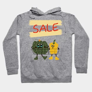 Funny Fun Pun art; For sale, pumpkin and paprika Hoodie